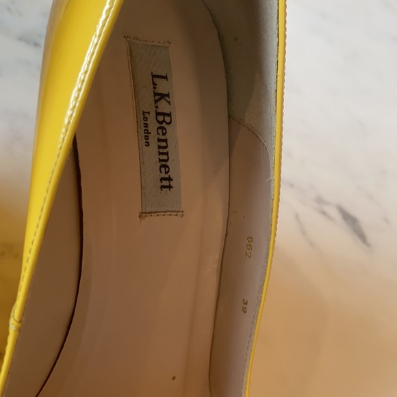 L.K Bennett London Estela Lemon Patent 39 - Picture 6 of 8